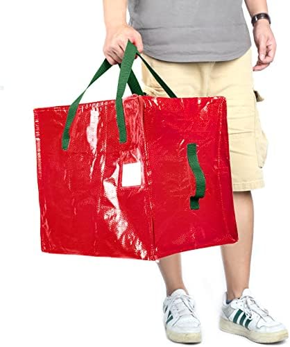 Shappy 6 Pcs Storage Bags, Red, 65 x 30", 24 x 16", 12 x 12" - Image 4