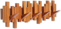 Coat Rack Wall Mount Piano Flip Down Wall Hook Rack 5 Hooks Cherry by Acsigesn