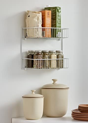 ClosetMaid 8002 2-Tier Wall Rack, 12-Inch Wide, White (Pack of 6) - Image 2