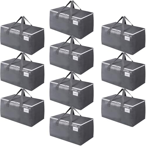 BlissTotes Large Moving Bags, Storage Bags, 93L-10 Pack by BlissTotes