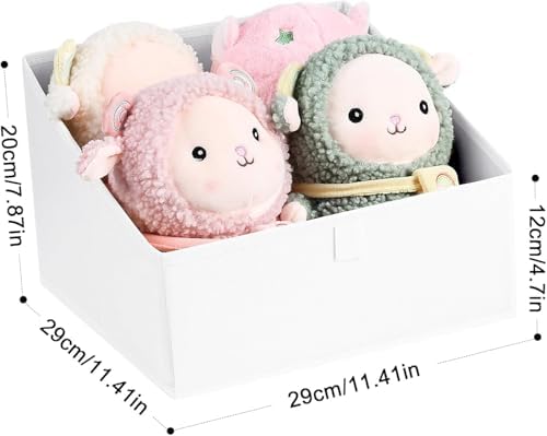 DIMJ Closet Storage Bins 8 Pack - Fabric Trapezoid Closet Organizer Bin, Foldable Storage Baskets for Shelves, Shelf Organizer, Clothing Storage Box for Toys, Books, Towel, Clothes - Image 2