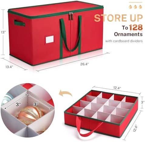 MaidMAX Ornament Storage Box, Christmas Ornament Storage, Ornament Storage - Image 5