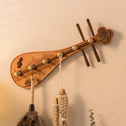 Wall Mounted Wooden Coat Rack Solid Wood Hanging Clothes Hook Study Living Room Decorative Coat Hook Country Walnut Hook - Image 3