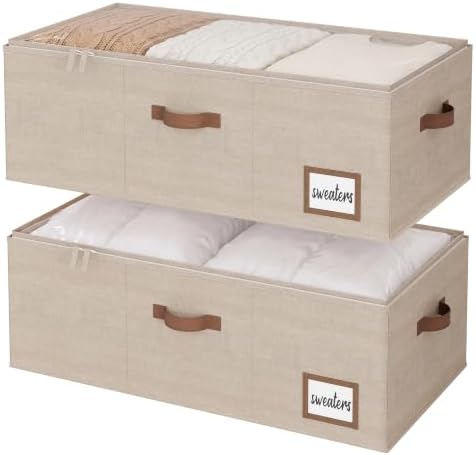 StorageWorks 10 Inch Tall Under Bed Storage Containers with Clear Lid by StorageWorks