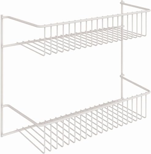 ClosetMaid 8002 2-Tier Wall Rack, 12-Inch Wide, White (Pack of 6) by Unknown