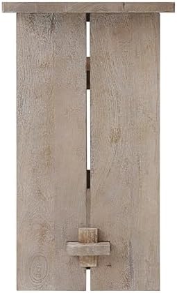 Alaterre Bethel Rustic Solid Wood Entryway Console Table, Driftwood - Image 5