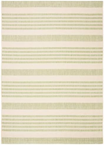 SAFAVIEH Washable Rug Outdoor Courtyard Collection - 5'3" x 7'7", Beige & Sweet Pea, Non-Shedding & Easy Cleaning, Ideal for Patio, Backyard, Mudroom (CY6062-218) - Image 5