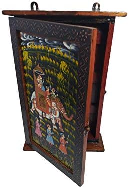 India Meets India Handicraft Letter Holder,Wall Key Hook Coat Hanger Key Rack Organizer. Best Gifting Made by Awarded Indian Artisan - Image 4