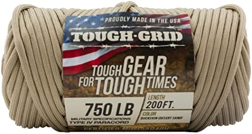 TOUGH-GRID 750 Paracord, 100% Nylon, Made in USA, Type IV Mil-Spec Cord - Image 4