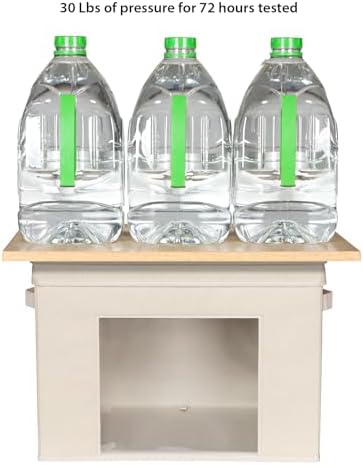 Univivi Fabric Storage Bins with Lids for Closet, 4 Pack, Beige - Image 3