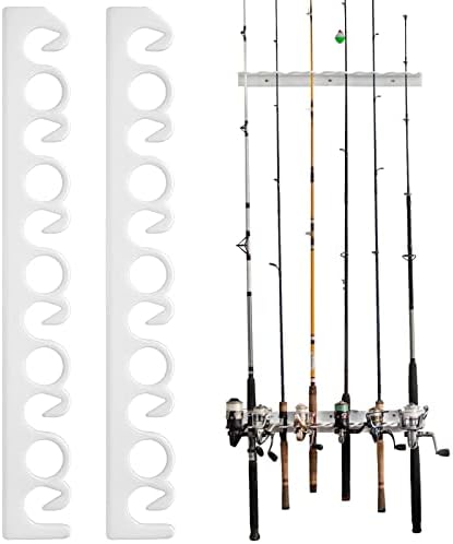 Coldcreek Outfitters Universal Fishing Rod Rack, Fishing Gear, Fishing Accessories, Rod Holder, Pole Storage, Wall Mount, Cieling Mount, 24" L x 3" W x 3" H by ColdcreekOutfitters