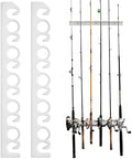 Coldcreek Outfitters Universal Fishing Rod Rack, Fishing Gear, Fishing Accessories, Rod Holder, Pole Storage, Wall Mount, Cieling Mount, 24" L x 3" W x 3" H by ColdcreekOutfitters