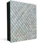 Concept Crystal 50 Keys Cabinet with Decorative Front Panel and Glass White Board KN06: Textures and Tiles 2 Series by ConceptCrystal