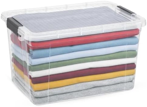 Superio 14.7 Quart Clear Plastic Storage Boxes with Lids, Stackable Organizer Containers, BPA-Free Storage Bins for Home, Office, School & Dorm, 1 Pack by Superio