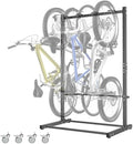 WALMANN Freestanding Bike Stand for 4 Bikes Garage, Vertical Bike Storage by WALMANN