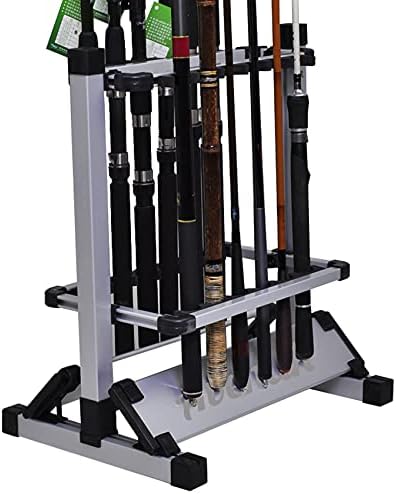 Aventik Aluminum Fishing Rod Rack 12 Rod Stand - Image 4