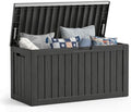 Mars Villa Deck Box, Outdoor Storage Box Waterproof, 80 Gallon, Black by MarsVilla