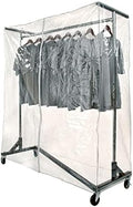 Econoco Commercial Rolling Z-Rack with Zippered Protective Garment Cover by Econoco
