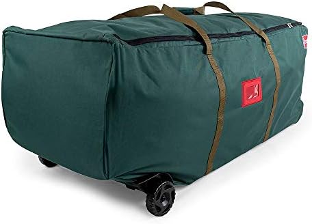 TreeKeeper [Denier Storage Bag] - Big Wheeled 9 Foot Christmas Tree Storage Bag with Compression Straps | Tree Keeper Bag - Image 3