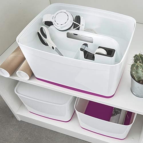 Leitz Storage Box with Lid, Purple, 38.5 x 31.8 x 19.8 cm - Image 5