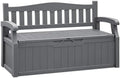 Flamaker 80 Gallon Storage Bench, Deck Box with Seat Waterproof All-Weather by Flamaker