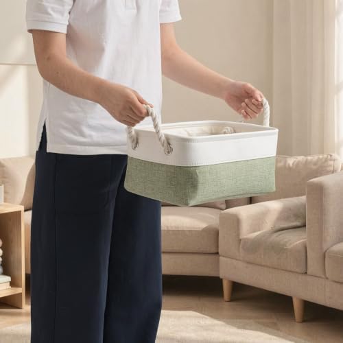 11.8x7.9x5.2 Inch Fabric Small Storage Bins with Handles 6 Pack - Image 5