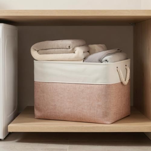 16x12x12 In Foldable Fabric Large Storage Bins with Handle 3 Pack - Image 6