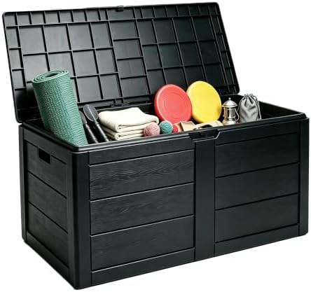 70 Gallon Deck Box, Outdoor Storage Box Waterproof, Patio Storage by Unknown