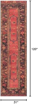 Unique Loom Outdoor Tribal Collection Area Rug - Quepos (2' 7" x 10' Runner Multi/Black) - Image 2