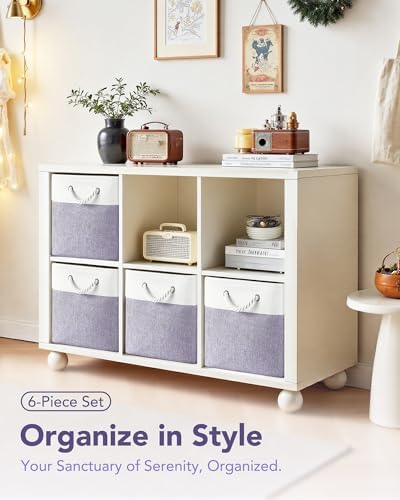 13x15x13 Inch Large Storage Bins with Cotton Rope Handles 6-Pack - Image 3
