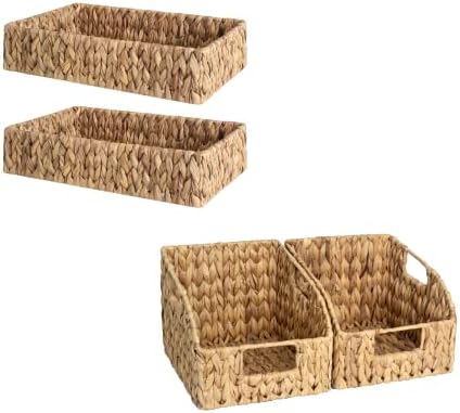 StorageWorks Water Hyacinth Storage Baskets by StorageWorks