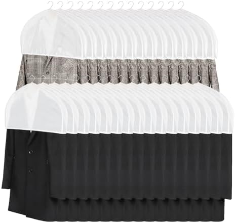 Zilink Shoulder Covers for Clothes Garment Covers for Hanging Dress, 30Pack by Zilink