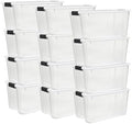 Sterilite Ultra Latch Box with Lids for Home and Office, 70 Quart, 12-Pack by Sterilite