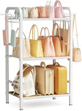 niffgaff 3-Tier Floor-Standing Purse Organizer, White by niffgaff