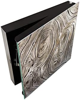 Concept Crystal 50 Keys Cabinet with Decorative Front Panel and Glass White Board KN06: Textures and Tiles 2 Series - Image 3