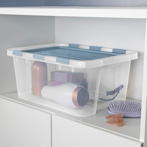 Sterilite Hinged Lid Storage Box Plastic Container, 20 Quart, 6-Pack - Image 5