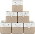 Patvingot 11-Inch Fabric Cube Storage Bins with Handles,6 Pack,Foldable by Patvingot