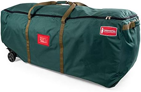 TreeKeeper [Denier Storage Bag] - Big Wheeled 9 Foot Christmas Tree Storage Bag with Compression Straps | Tree Keeper Bag - Image 2