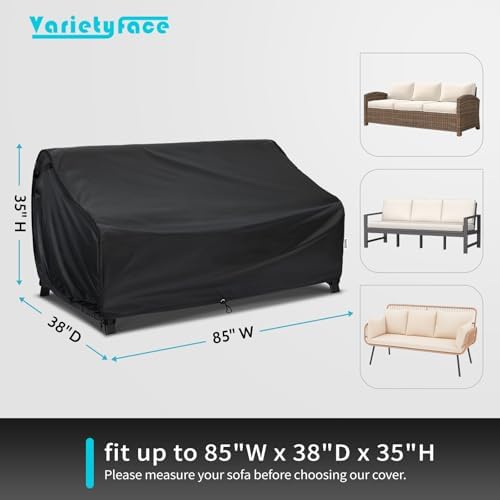 Outdoor Couch Cover Waterproof, Multi-Size for Patio Large Sofa - Image 2