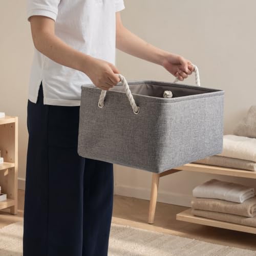 15.7x11.8x8.26 Inch Fabric Large Storage Bins with Handles 6 Pack - Image 5