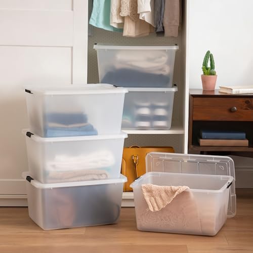IRIS USA 6-Pack 32.5 Quart Clip Box with Latching Lid - Image 5