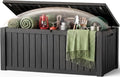 Outdoor Storage Box Waterproof, 240 Gal Gen 2 Resin Deck Box With Wheels by EFU