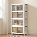 SONGMICS 26QT stackable storage bins with 1 Lid, 4-Tier Foldable Bins by SONGMICSbySONGMICSHOME