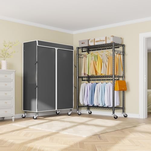 VIPEK R2C Medium Portable Closets for Hanging Clothes Covered Garment Rack - Image 2