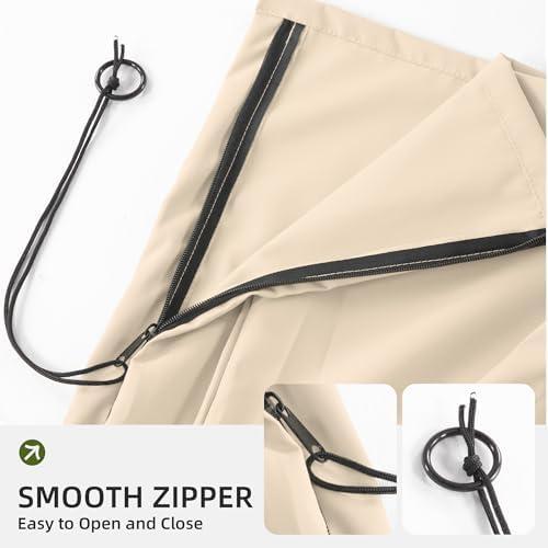 Patio Cantilever Umbrella Outdoor Waterproof Cover with Zippe - Image 7