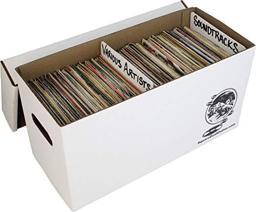 Durable Set of 5 - 7 inch Vinyl Record Storage Boxes - Sturdy Cardboard Construction with Removable Lid - Holds Up to 200 Records Each - Built Tough for Long-Term, Secure Archival Storage - #07BC09 - Image 6