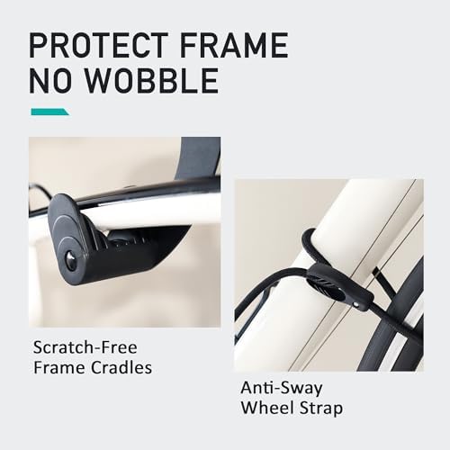 Buffalo Bike Wall Mount Rack – Adjustable Heavy-Duty Horizontal Indoor Hanger for Road, Mountain & Hybrid Bikes up to 48.5 lbs / 22 kg, Space-Saving Garage & Apartment Storage - Image 6