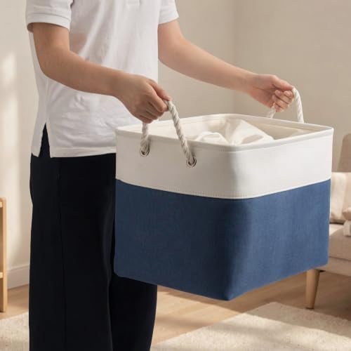 16x12x12 In Foldable Fabric Large Storage Bins with Handle 3 Pack - Image 5