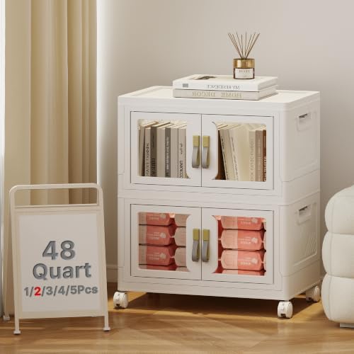UAMFURI Stackable Storage Bins with Lids, 96QT Extra Large Storage Cabinets by UAMFURIDirect
