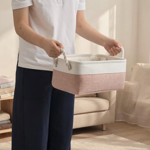 11.8x7.9x5.2 Inch Fabric Small Storage Bins with Handles 6 Pack - Image 5